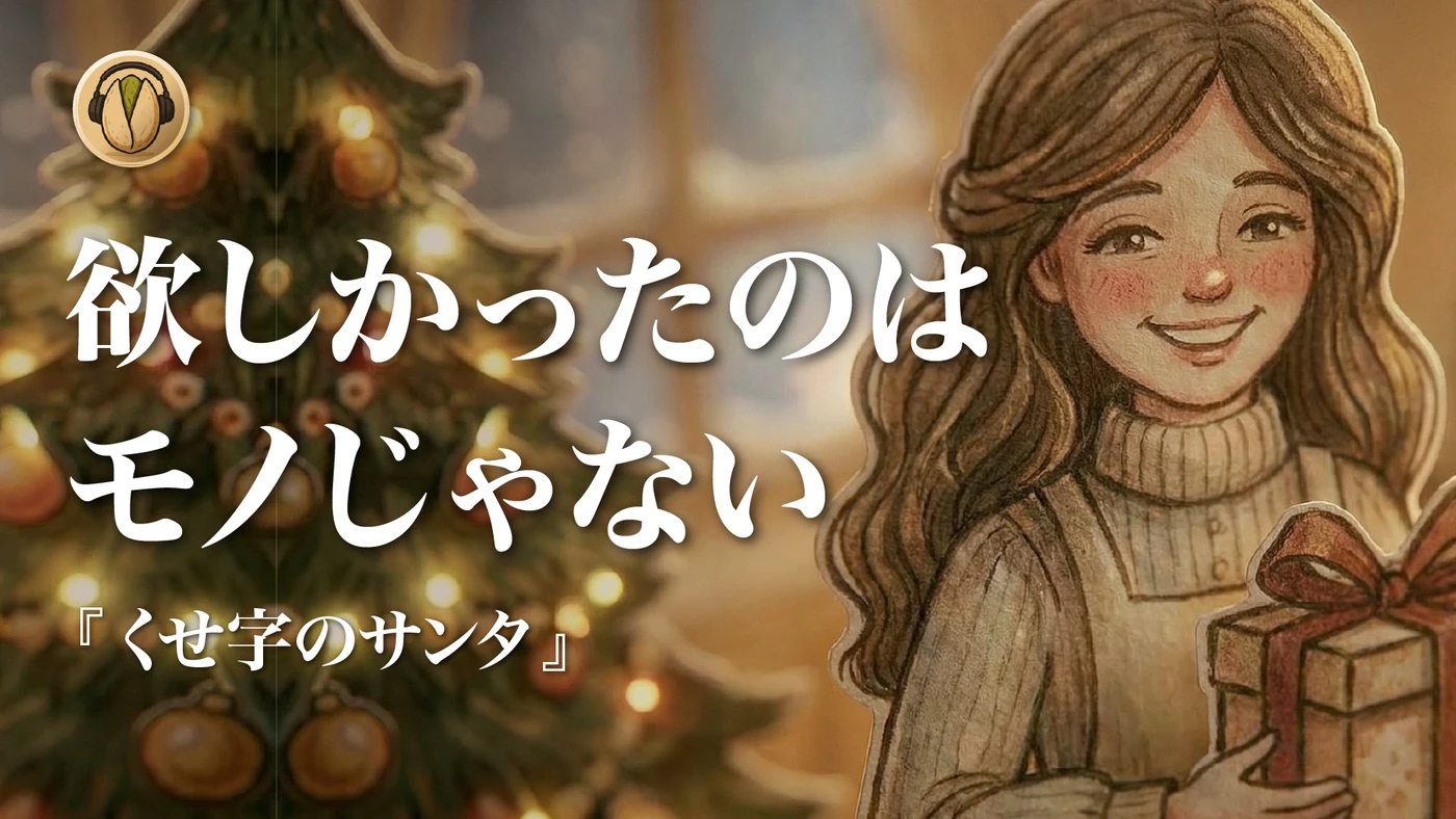 開心果オリジナル楽曲「くせ字のサンタ」サムネイル